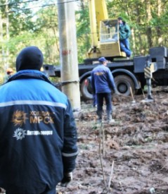 Опора заменена, электроснабжение Балтийска осуществляется в полном объеме