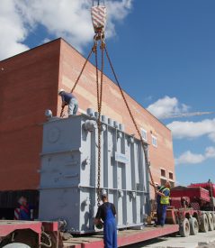 На подстанцию «Береговая» доставлен первый трансформатор На подстанцию «Береговая» доставлен первый трансформатор